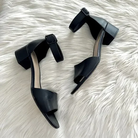 Clarks Elisa Dedra Leather Sandals Sz 10 - Picture 4 of 8